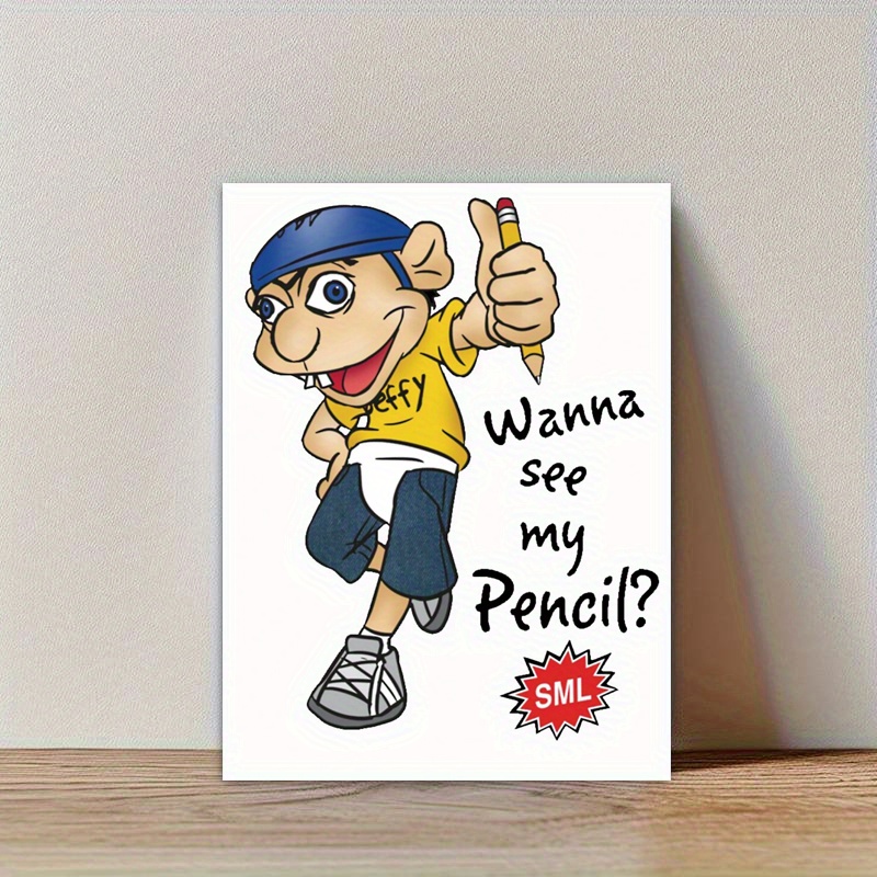 

Room Decor 1pc Funny Canvas Poster, " Pencil" Slogan, Waterproof Wall Art For Living Room, Bedroom, Office - Ideal Gift