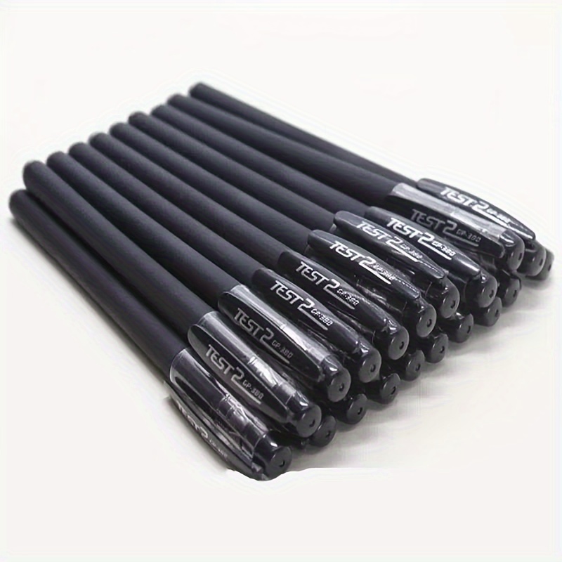 

6pcs Vibrant Black Gel Pens - A Smooth , A Precise Tool For Office, School, Note- And Creative - Are Students, Teachers And Working Professionals