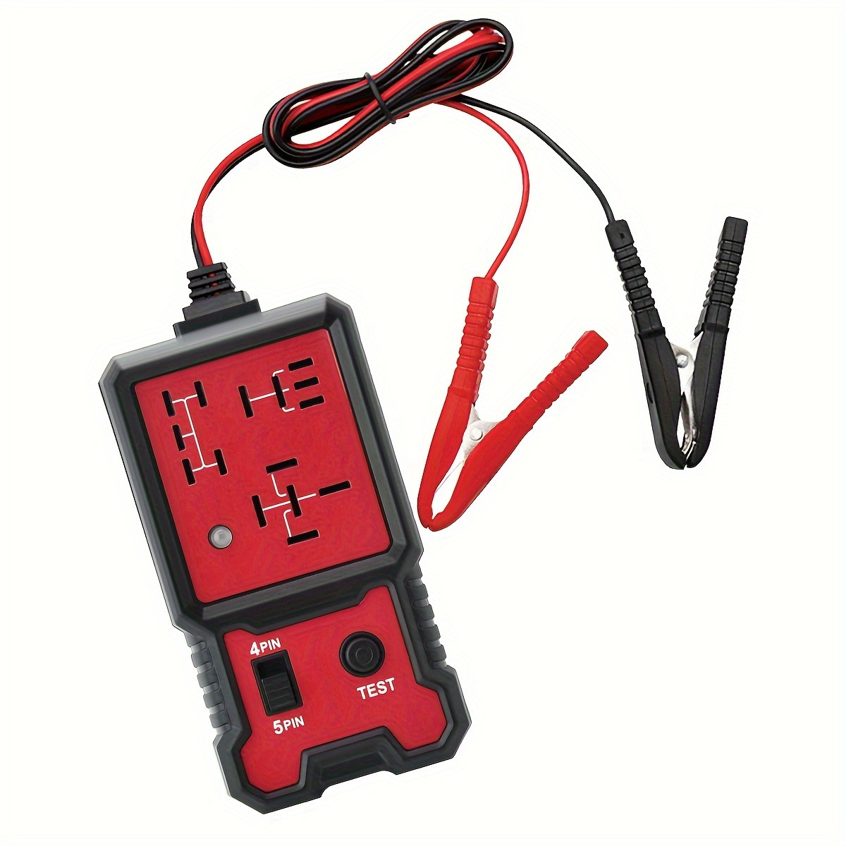 

12v Tester – Car Diagnostic Tool With Battery Clips, Compatible With 4-pin & 5-pin Relays