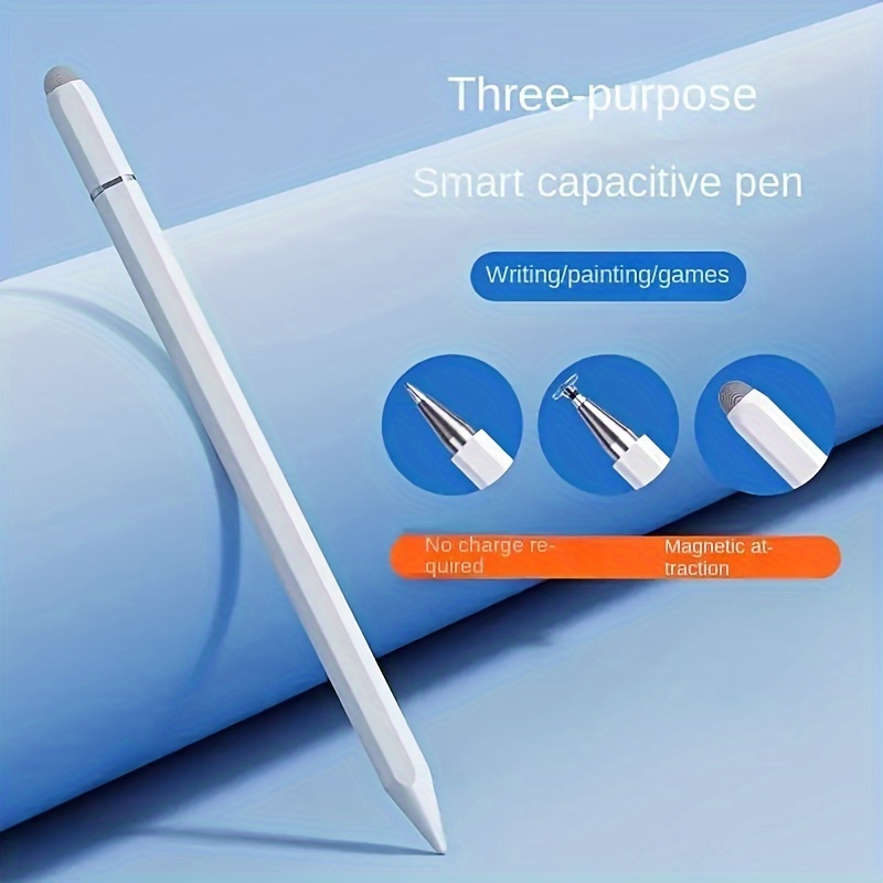 

[1pc 3-in-1 Magnetic Stylus Pen] Magnetic Stylus Pen For Ipad & , 3-in-1 Active Pencil With Touch Screen Functionality, , No Battery Required, For Writing, Drawing & Gaming