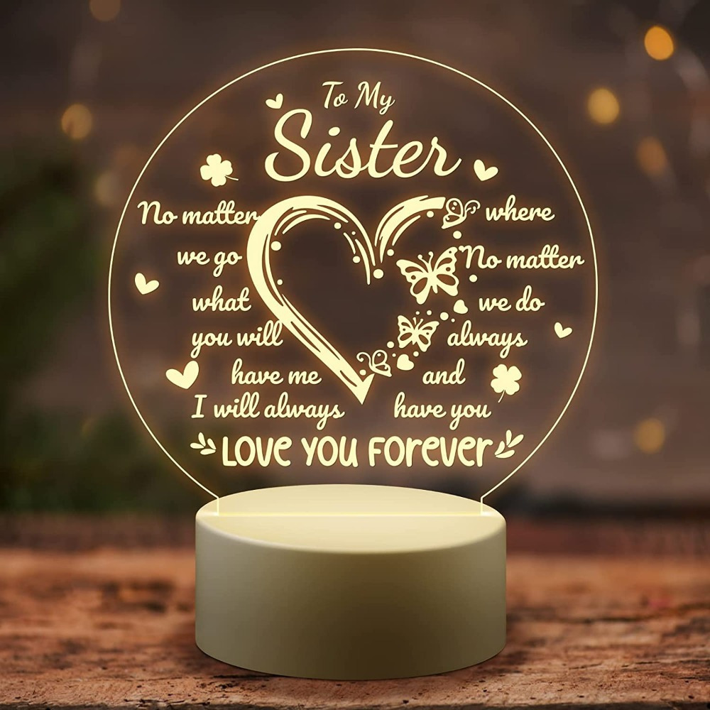 TEMU Unique Night Light: The Perfect Sister Gift For Any !