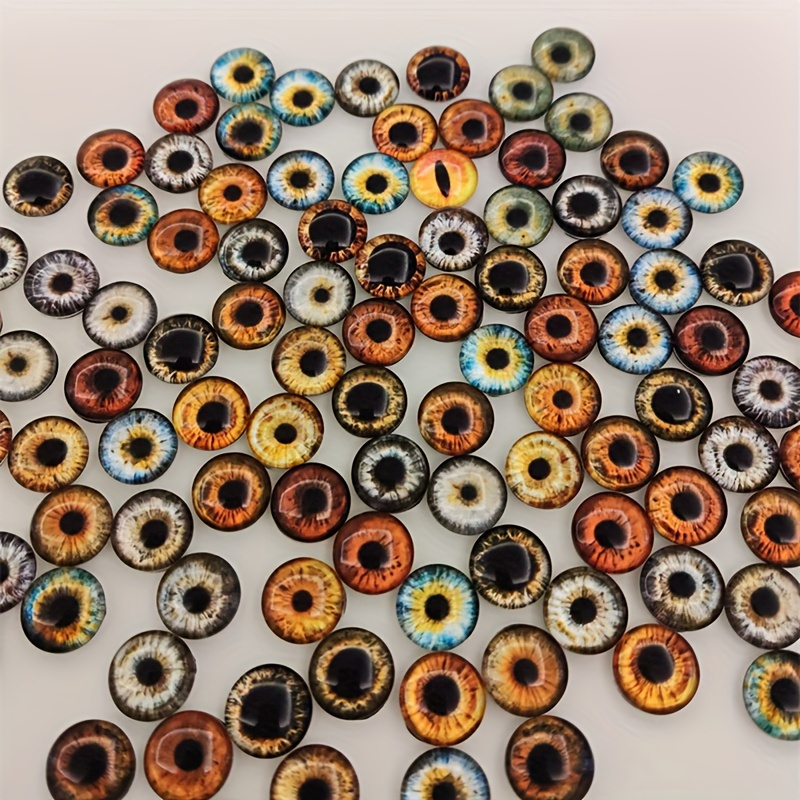 

16/12/10/8mm 15 Pair Eye Diy Handmade Animal Dinosaur Eyes