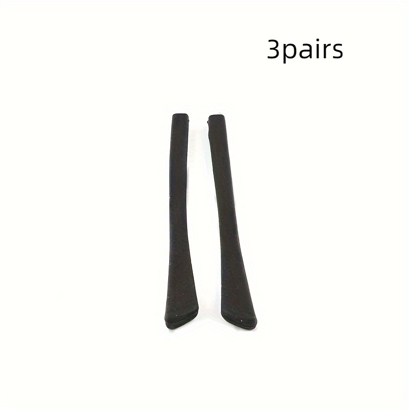 3 Pairs Anti-slip Eyeglass Temple Tips - Comfortable Fashion Glasses & Reading Glasses Retainers, Eye Care Accessories
