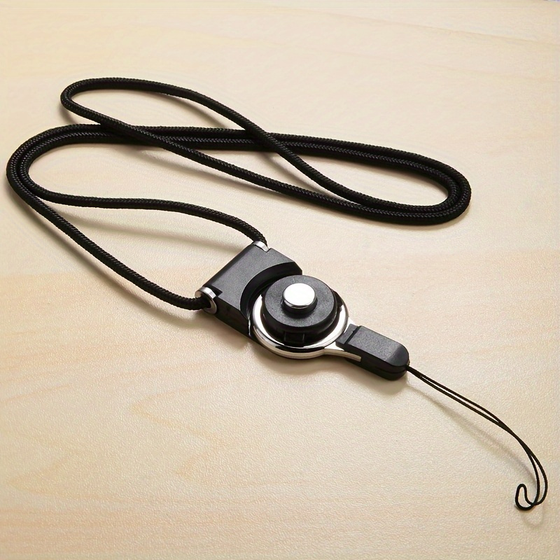 

Your Phone And Camera Using A Sturdy Black Lanyard That Detached From The Neck!