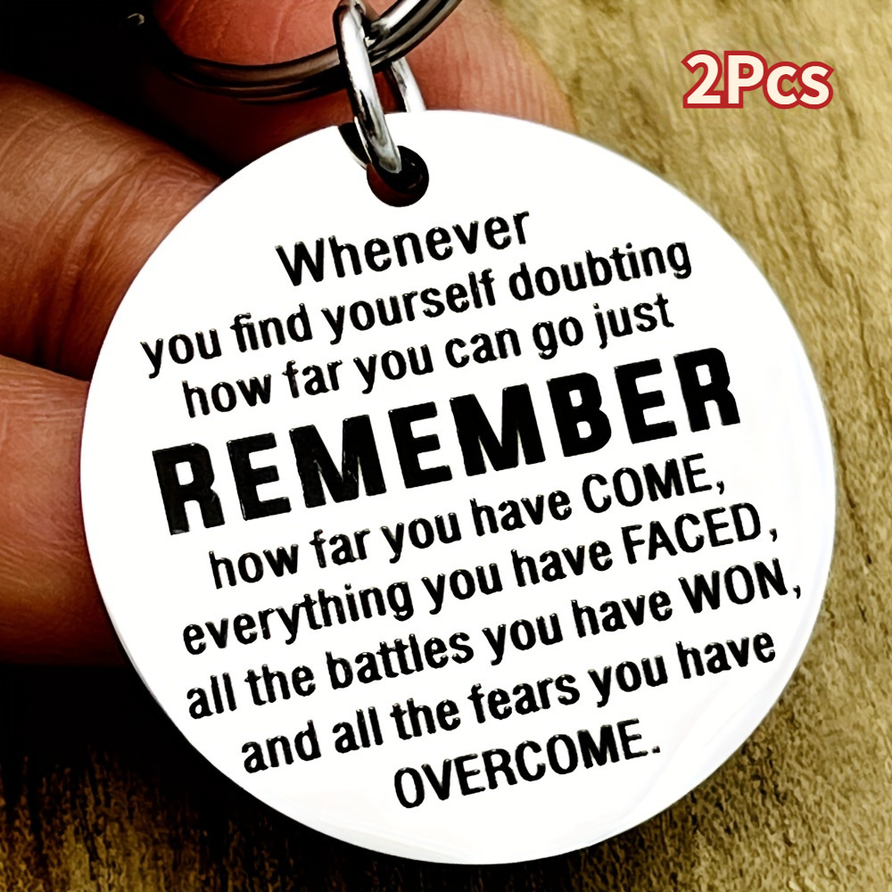 

2pcs Recovery Gift Sympathy Keychain Gift Stay Strong Gift Sobriety Gift Post Surgery Addiction Recovery Gift Warrior Gift Gift Aa Gift