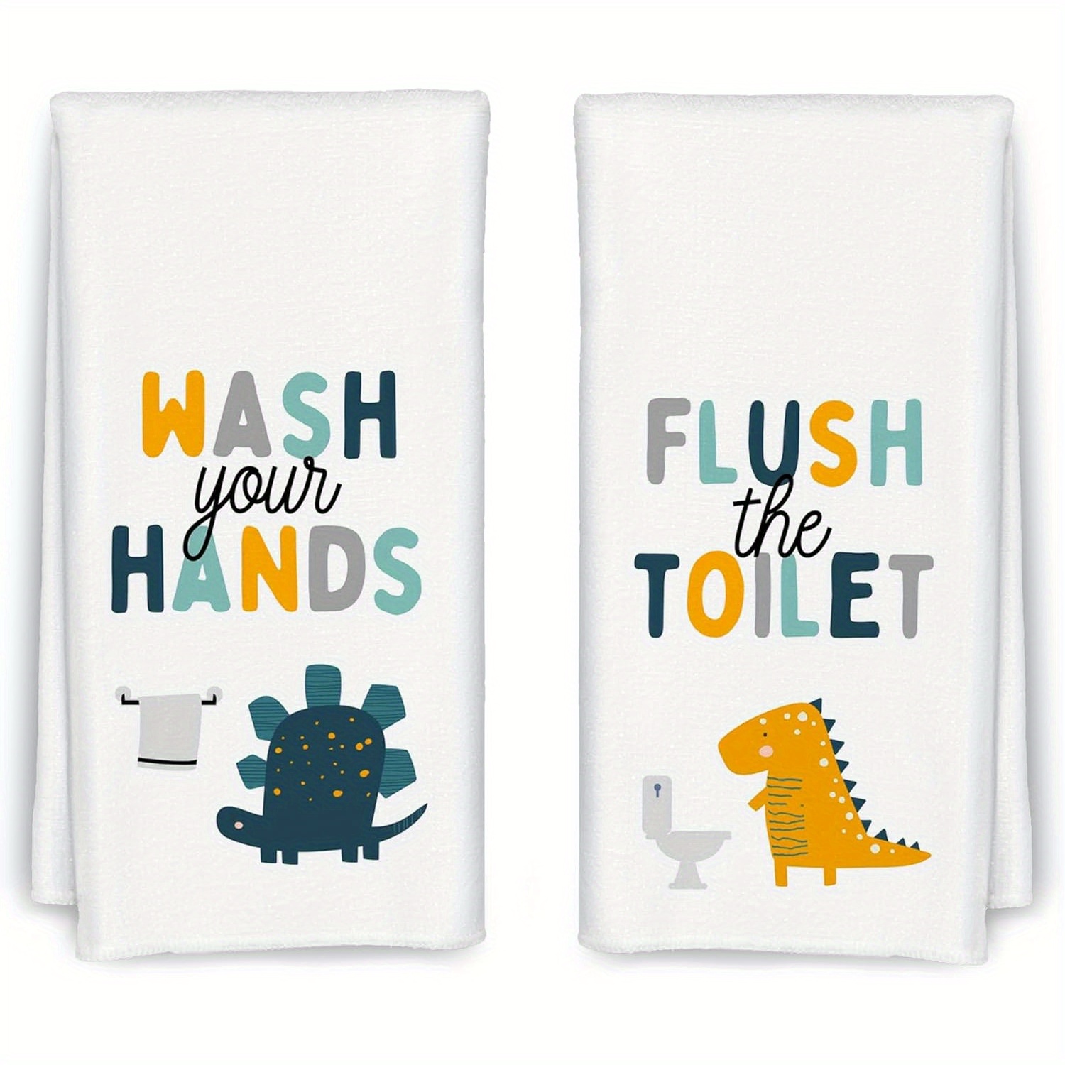 

2- Bathroom Towels, 18x26 , Polyester, Washcloths, , , Rectangular Dish Towels For And Bathroom Decor, Housewarming