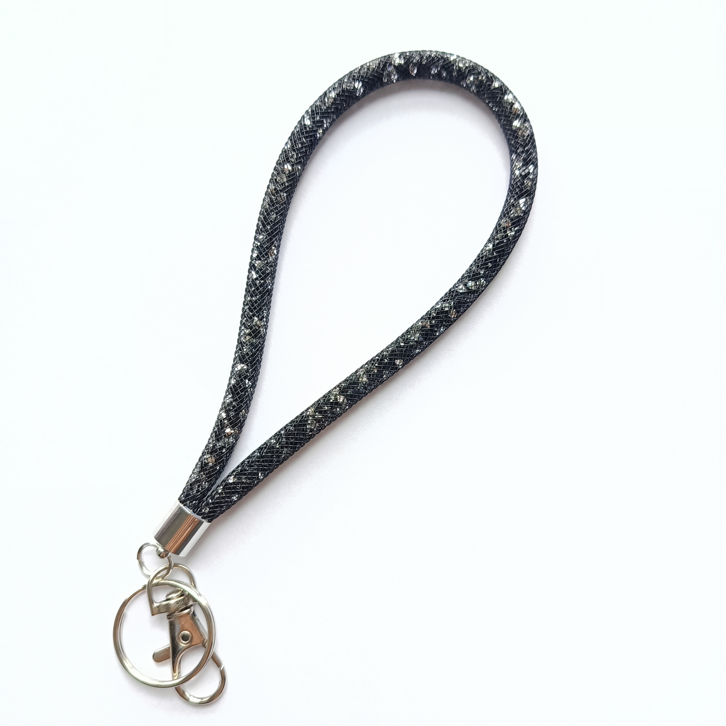 Image of Stylish Wristlet Lanyard Keychain - Adjustable Wrist Strap With Metal Clasp Keyring, Durable And Water-resistant Design For Men, Perfect Accessory For Work, Travel, Or Daily Use