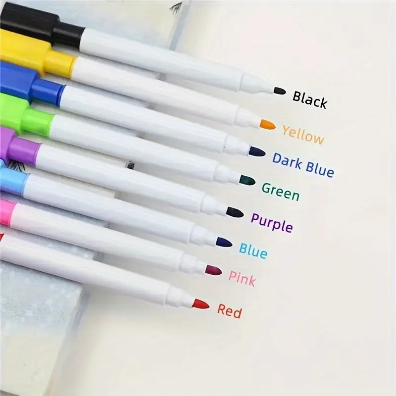 8 color dry erase pen with magnetic marker suitable for office whiteboard and calendar refrigerator halloween and christmas gift Product details 0