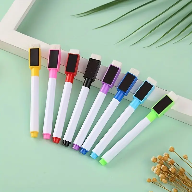 8 color dry erase pen with magnetic marker suitable for office whiteboard and calendar refrigerator halloween and christmas gift Product details 2