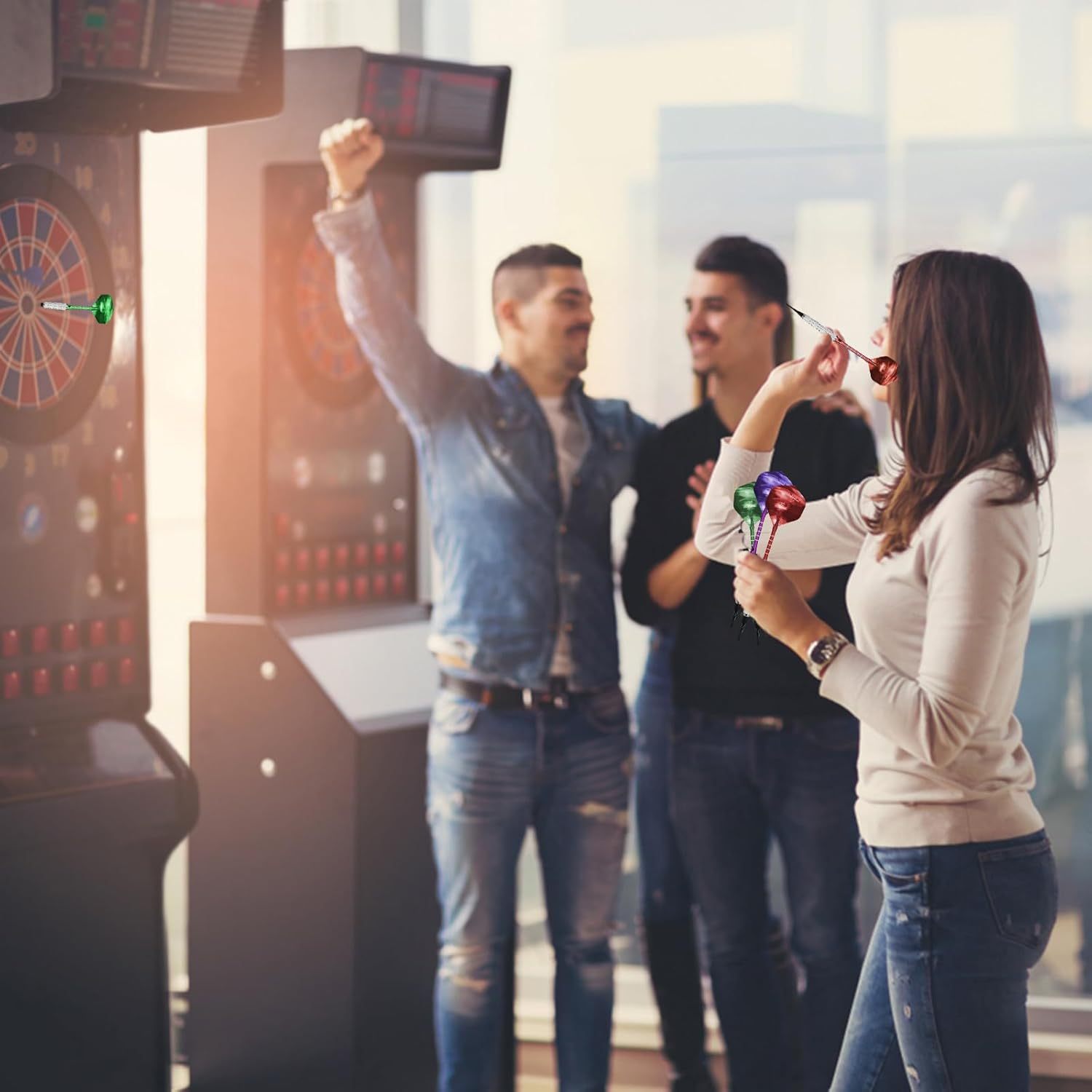 18pcs Premium Aluminum Dart Shafts Set