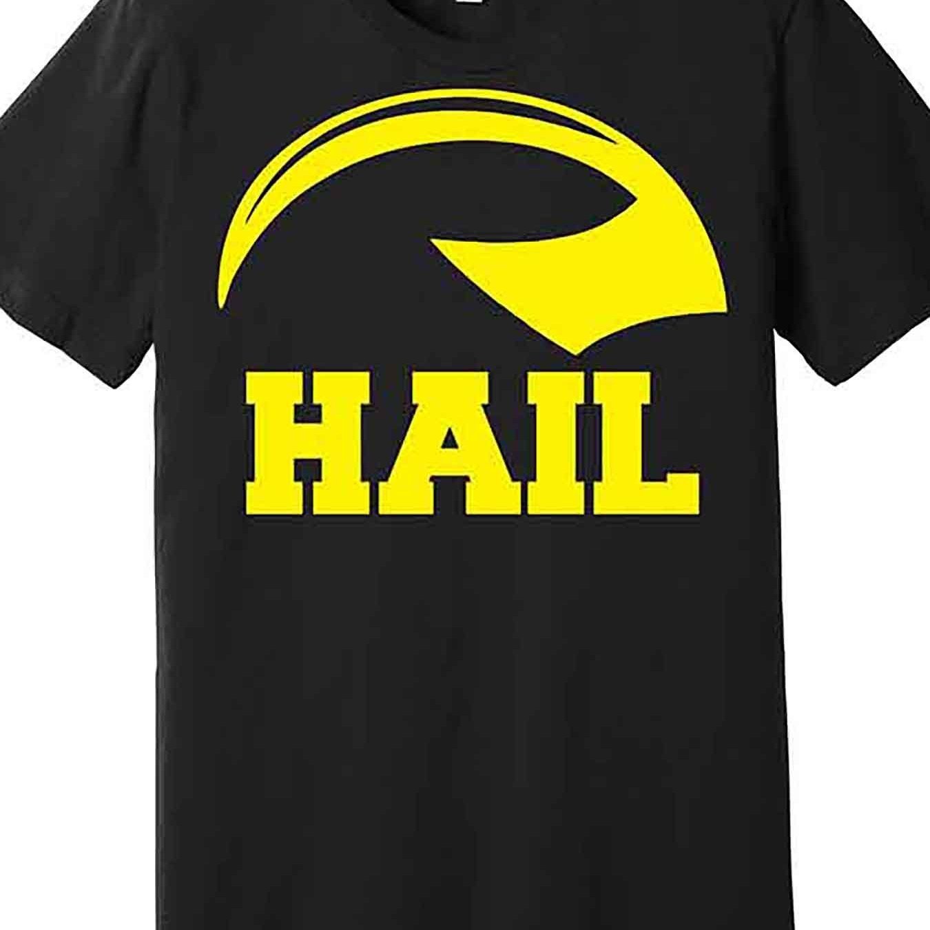 

Hail Helmet Football Winner Premium T-shirt, Fun Men's Short Sleeve Graphic T-shirt Series