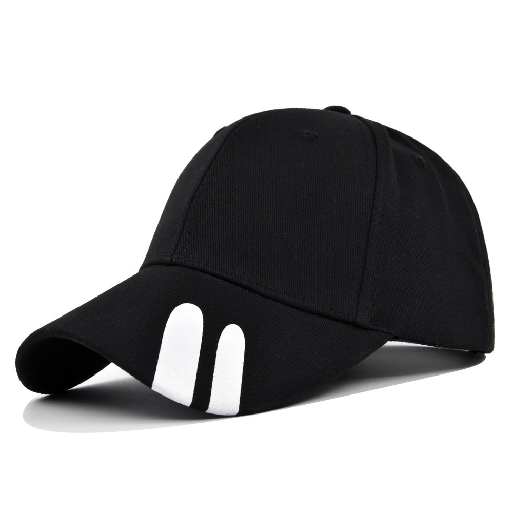 TEMU Women's Navy Blue Baseball Cap With White Print Design - Adjustable, Packable, Casual & Stylish, Ideal For Spring & Fall, Casual Headwear |
