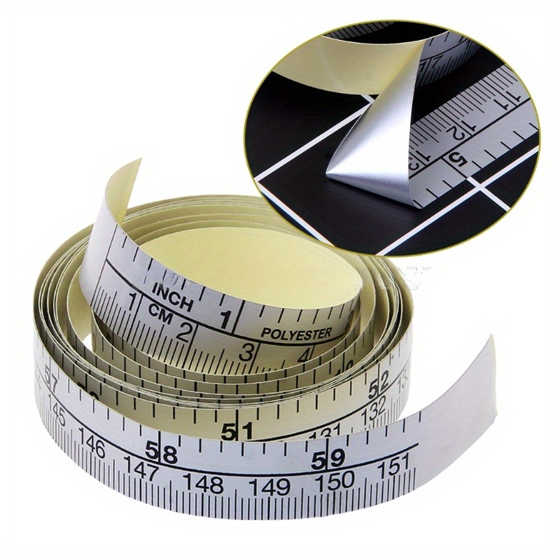 

35.43 Inch Self-adhesive Metric Tape Measure - Suitable For Sewing Machines And Handicrafts, Easy To Read Stickers