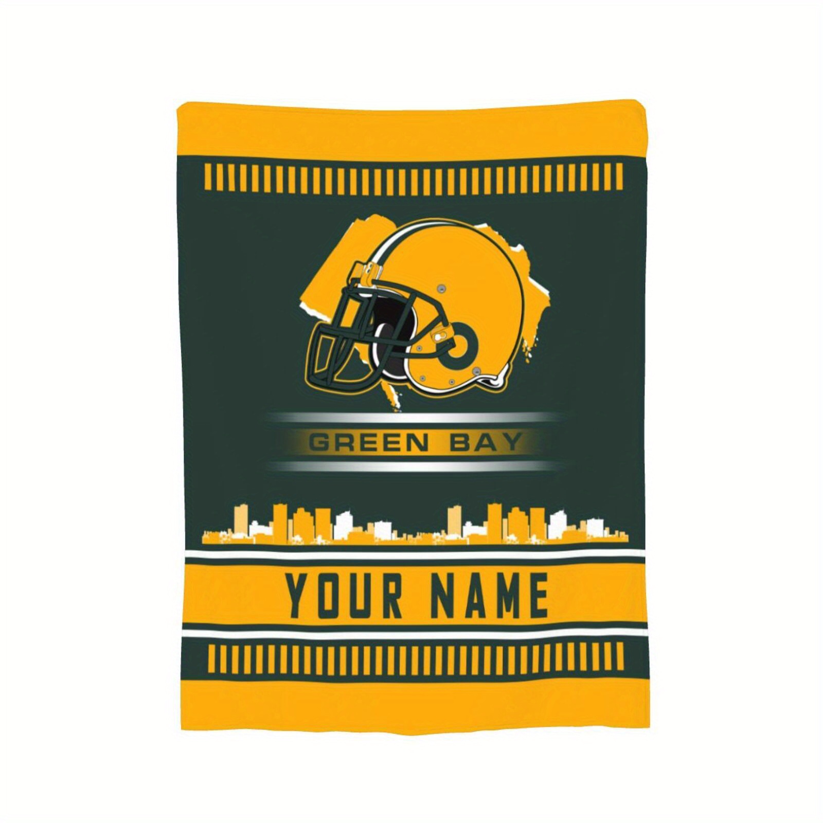 

Customizable Themed Fleece Blanket With Knit Fabric, Personalized Name , Polyester, Rectangle Shape, Ideal For Sports Enthusiasts Home Decor