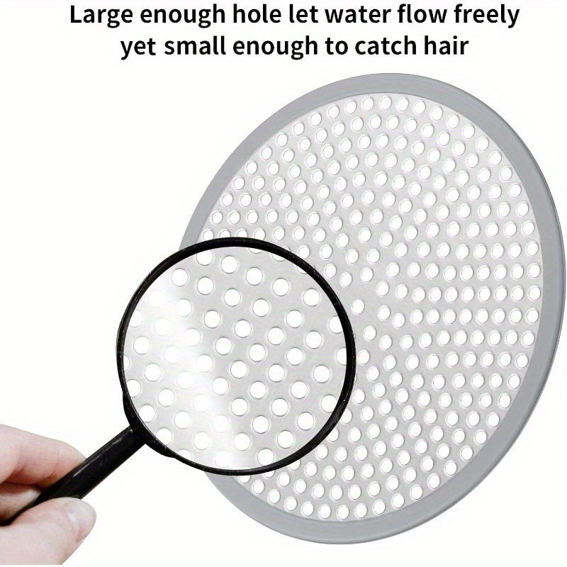 TEMU Shower Drain Hair Catcher - Shower Stall Sink Drain Cover Strainer, Stainless Steel Bathtub Hair Trap Stopper, Bathroom Floor Drain Hair Filter
