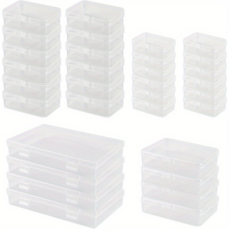 

32pcs Rectangular Pp Plastic Box Rectangular Box Small Product Packaging Box