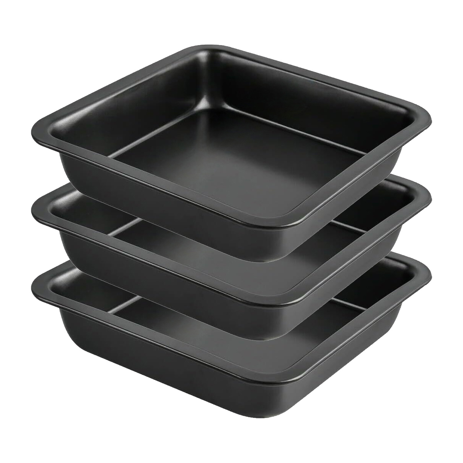 

Premium 9x9" Nonstick Carbon Steel Baking Pan - Cakes & Brownies, Easy With Grip Handles