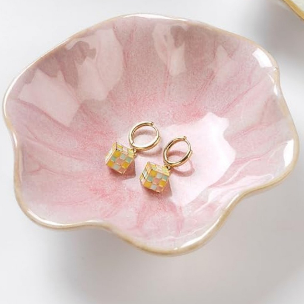 

[customer ] Elegant Ceramic For Lotus Leaf Jewelry Tray - Ring, Key & Trinket Holder - Perfect Gift For Her On Birthdays Or Valentine's Day, Jewelry Trays