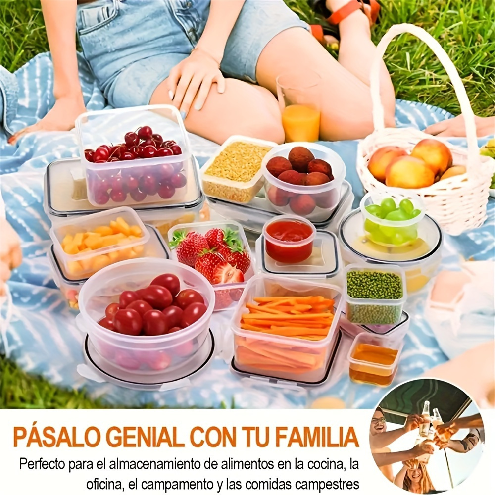 24pcs Kitchen Storage Container Set- Microwave Safe, Leakproof Lunch Boxes with Labels& Marker, Airtight Food Prep Containers for Home& Restaurant Use