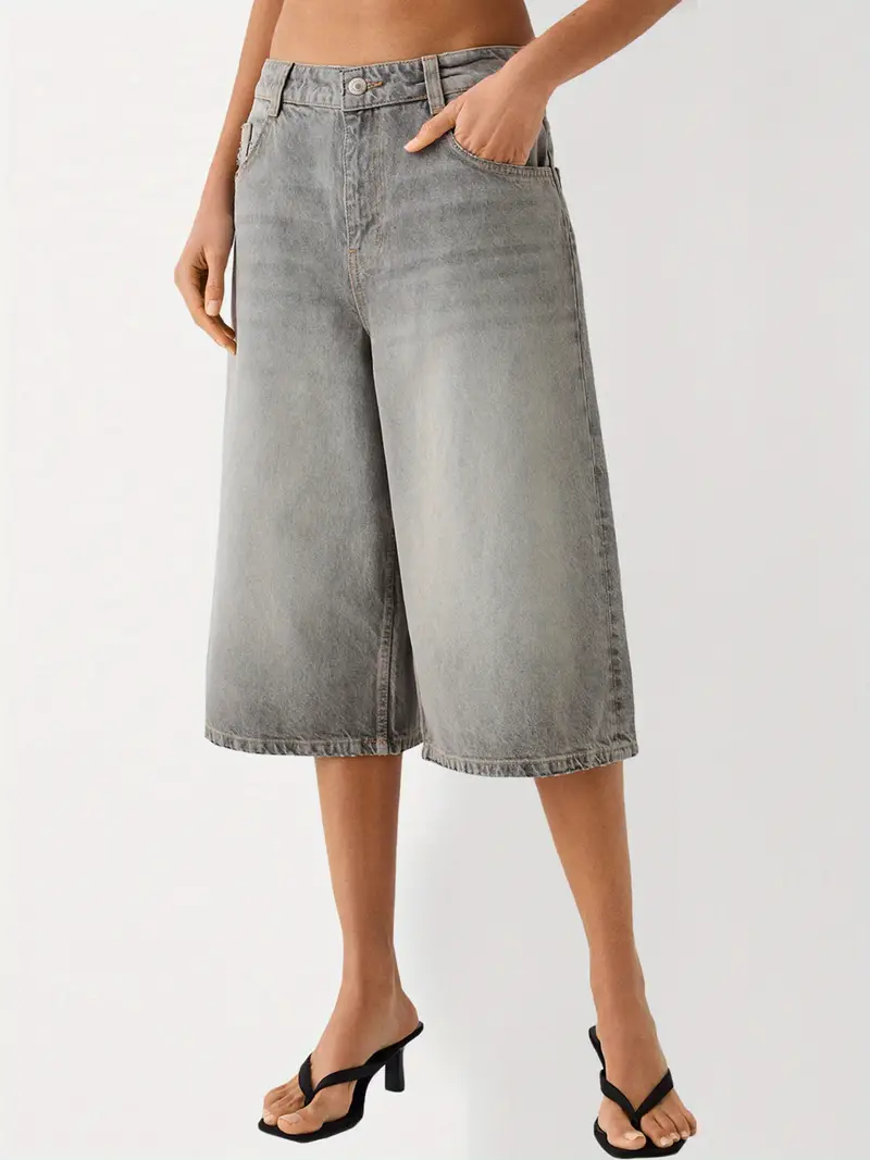 VERO MODA Femmes Denim Capri Shorts Slim Fit Jeans Pantalon d'été coupé, Couleurs:Bleu, Taille:XL VERO MODA Femmes Denim Capri Shorts Slim Fit Jeans Pantalon d'été coupé, Couleurs:Bleu, Taille:XL