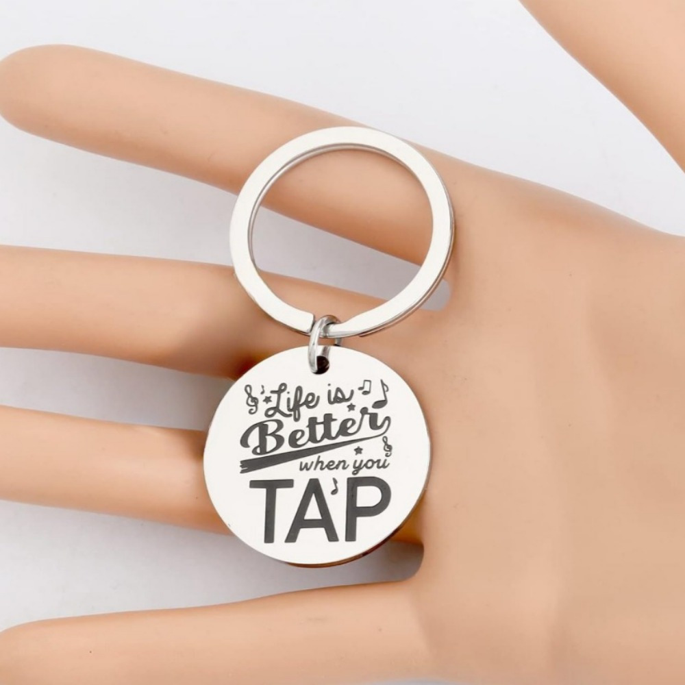 

Steel Keychain - For Dancers And Tap Enthusiasts,