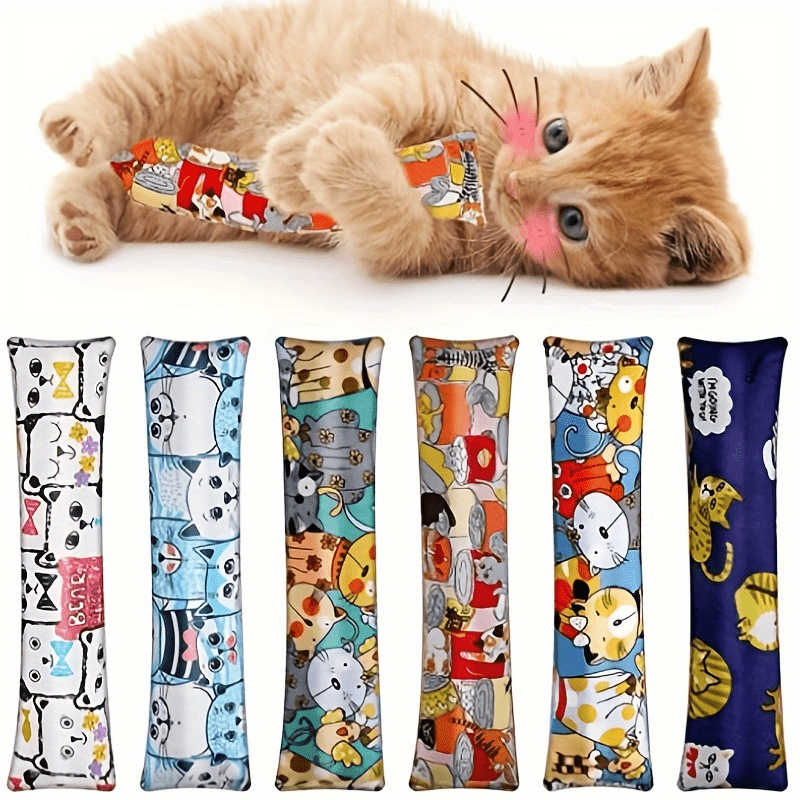 

Cute And Comfortable Cat Pillow - Chew Toy To And Soothe Cats - Soft Plush Design For Your Feline Friend, Without Battery