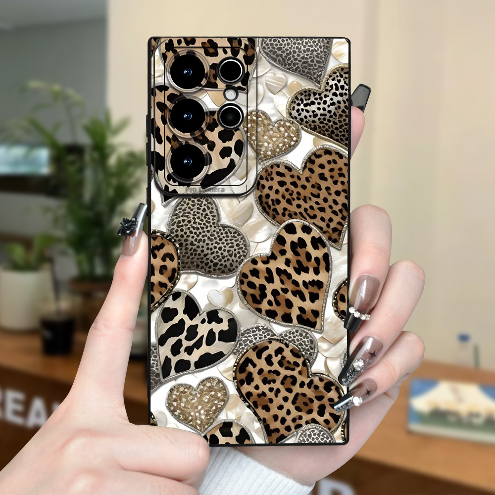 

Leopard Patchwork Trendy Shockproof Case Premium Omni- Lens Protection Case Simple And Case Series For S20 S21 S23 A52 A53 A54 A14 A25 A34 A32 A05s A15 Fe 5g 4g