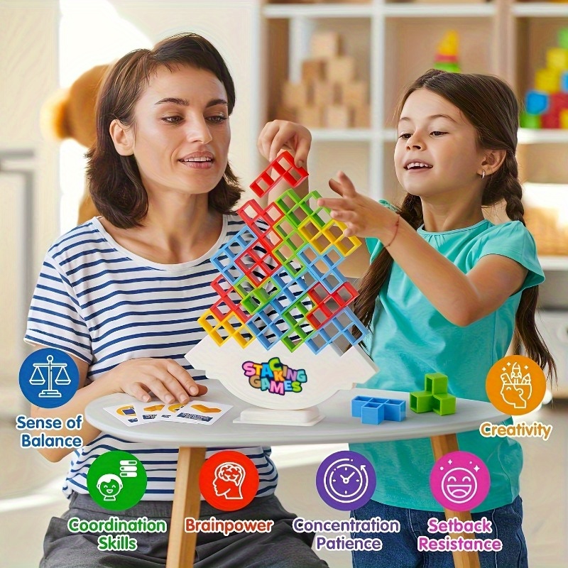   stacking game with building blocks       parties ideal holiday gift for christmas thanksgiving details 6