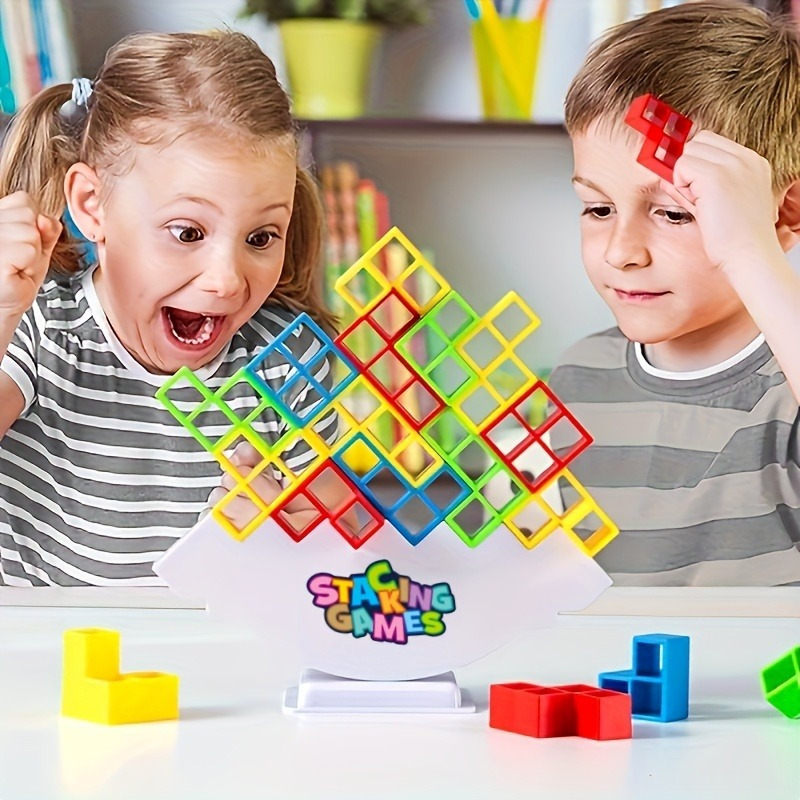   stacking game with building blocks       parties ideal holiday gift for christmas thanksgiving details 8