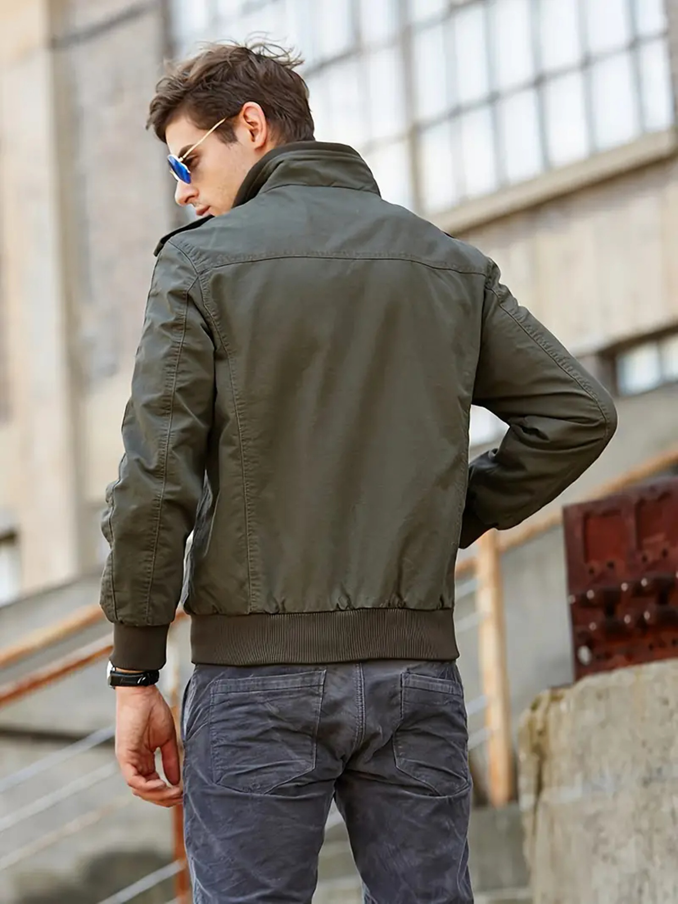 Military Coat Mantel Military Look Herren Outerwear Mantel Military