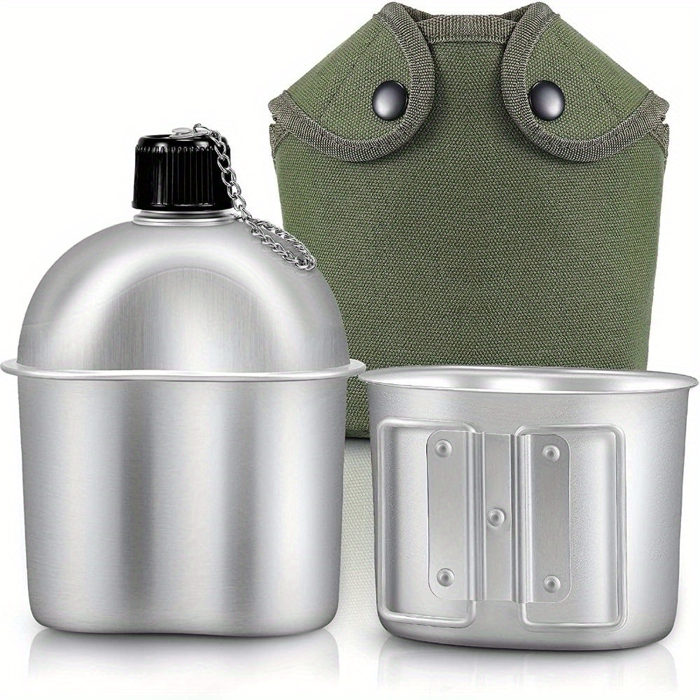 304 stainless steel   kit with cup portable cooking stove and canvas cover multi functional outdoor camping gear for hiking and backpacking age 14 details 3