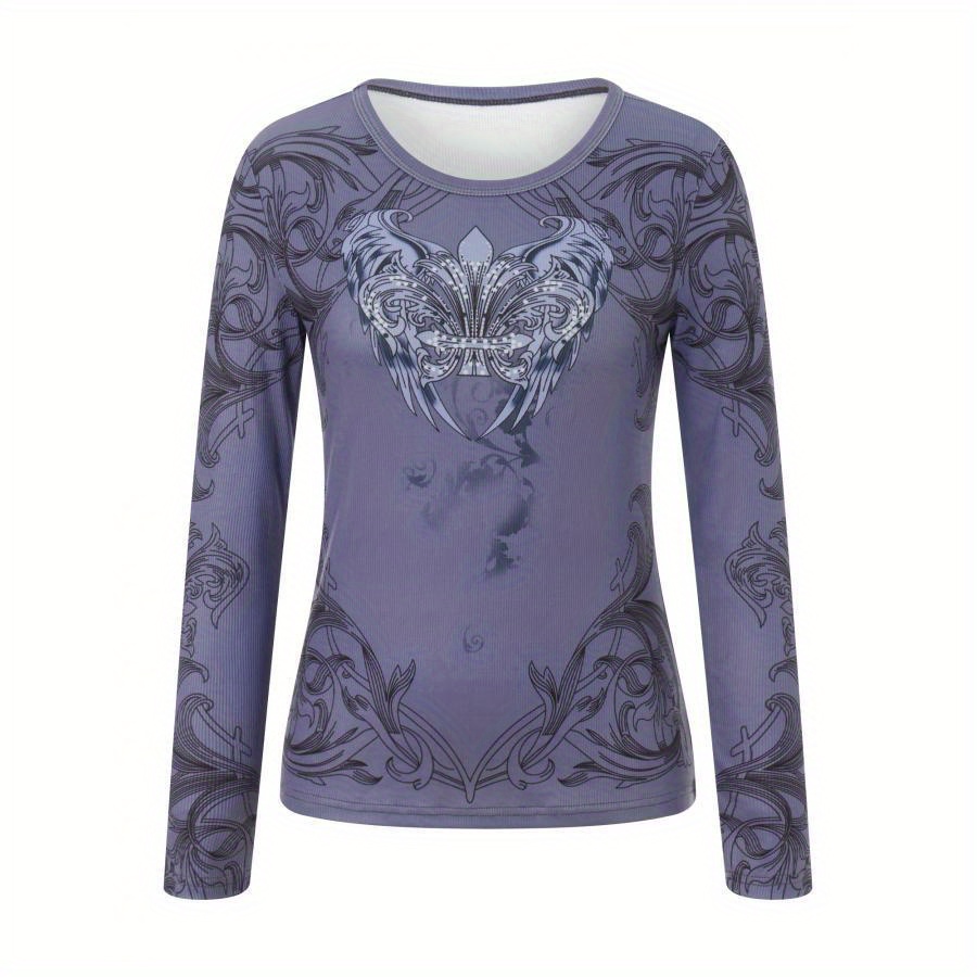 

Women Rhinestones Long Sleeve For Fall Club Streetwear