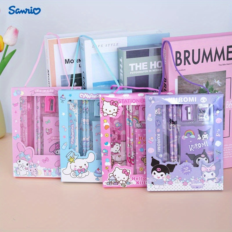 

Cadeau de Papeterie Sanrio Hello Kitty & Kuromi - Organisateur de Bureau en PVC, Boîte de Fournitures Scolaires pour Anniversaire, Noël, An - de Bureau & Outils Éducatifs