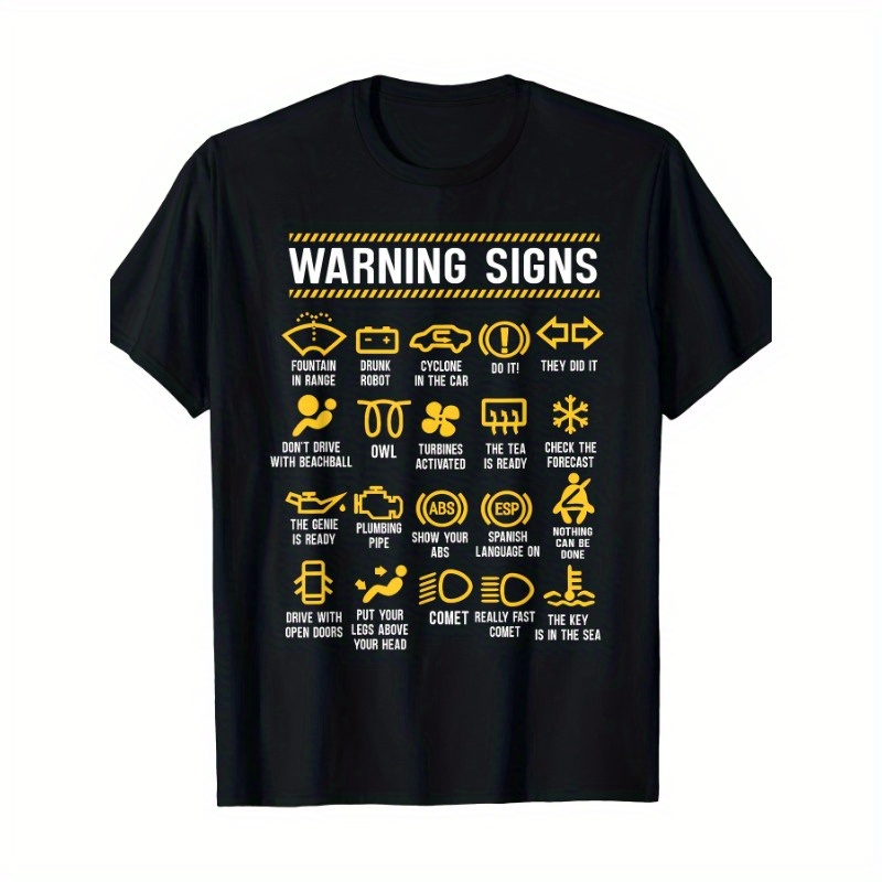 

Warning Sign 101 Fun Auto Mechanic T-shirt - 220g