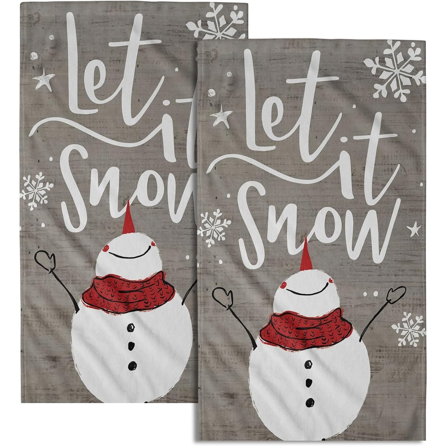 

Snowman - Towel Set Of 2 For Bathroom, Christmas Decoration Towel Dish Towel 18*26
