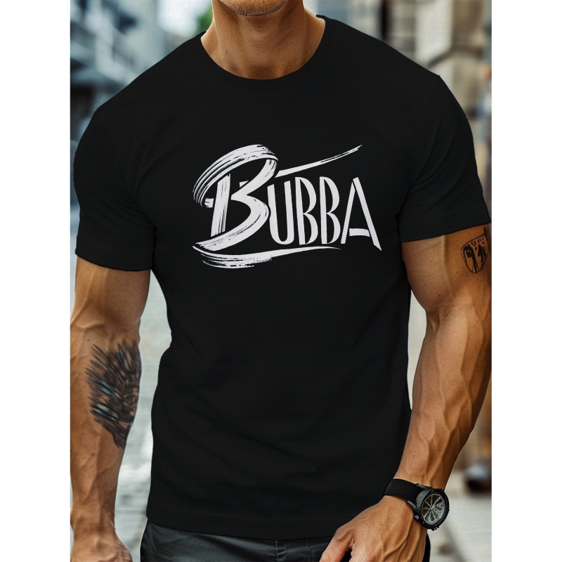 

Men's Casual Lightweight Crew Neck T-shirt With Bubba Graphic - Tee