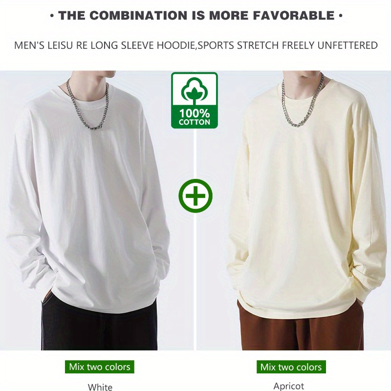 

2pcs Long Sleeve T-shirts - , &