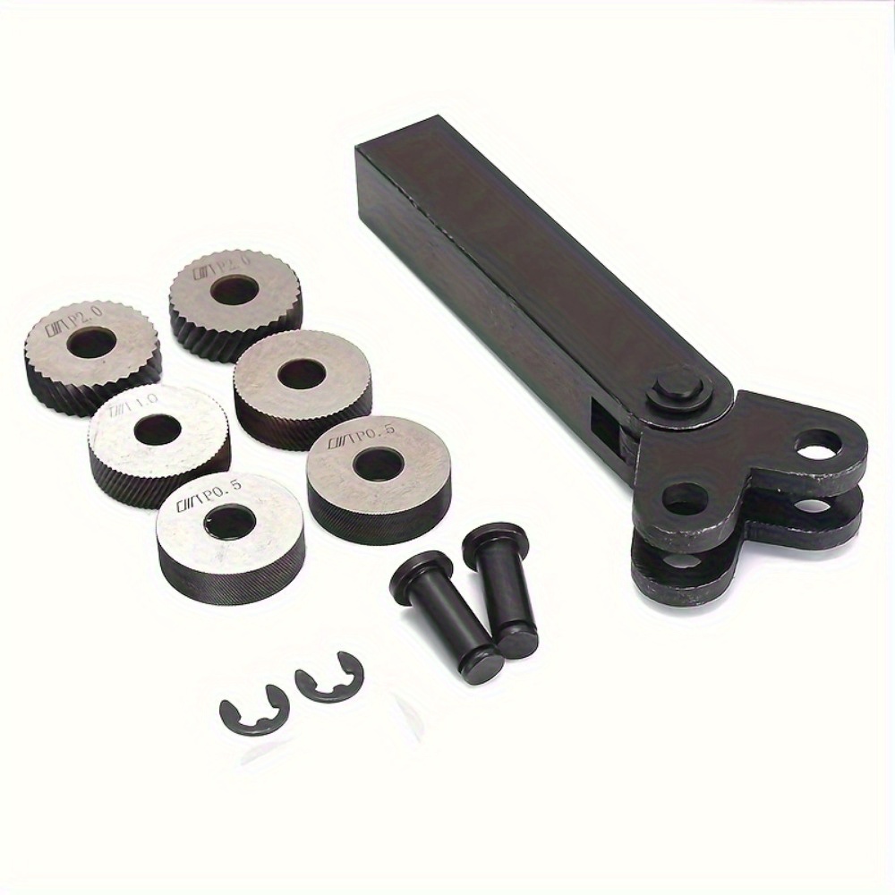 7pcs Tool Set With 0.5/1/2mm Dual Wheels - Steel Lathe Cutter Linear Finish, Diy Home Improvement Kit