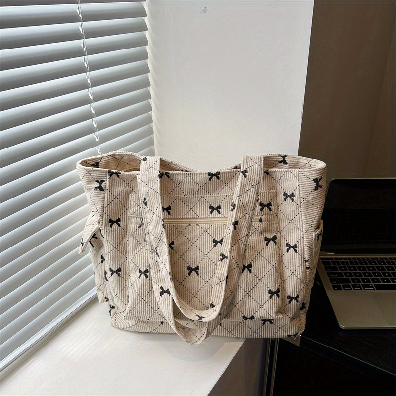 

Tote Bag Bowknot - Spacious & Shoulder Handbag For In , , Or