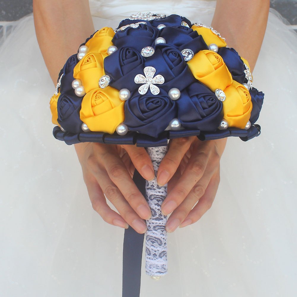     peyonkali to'y buketi, qo'lda ishlangan polyester va spandex bilan bezatilgan, nafis to'y aksessuari tafsilotlari 8