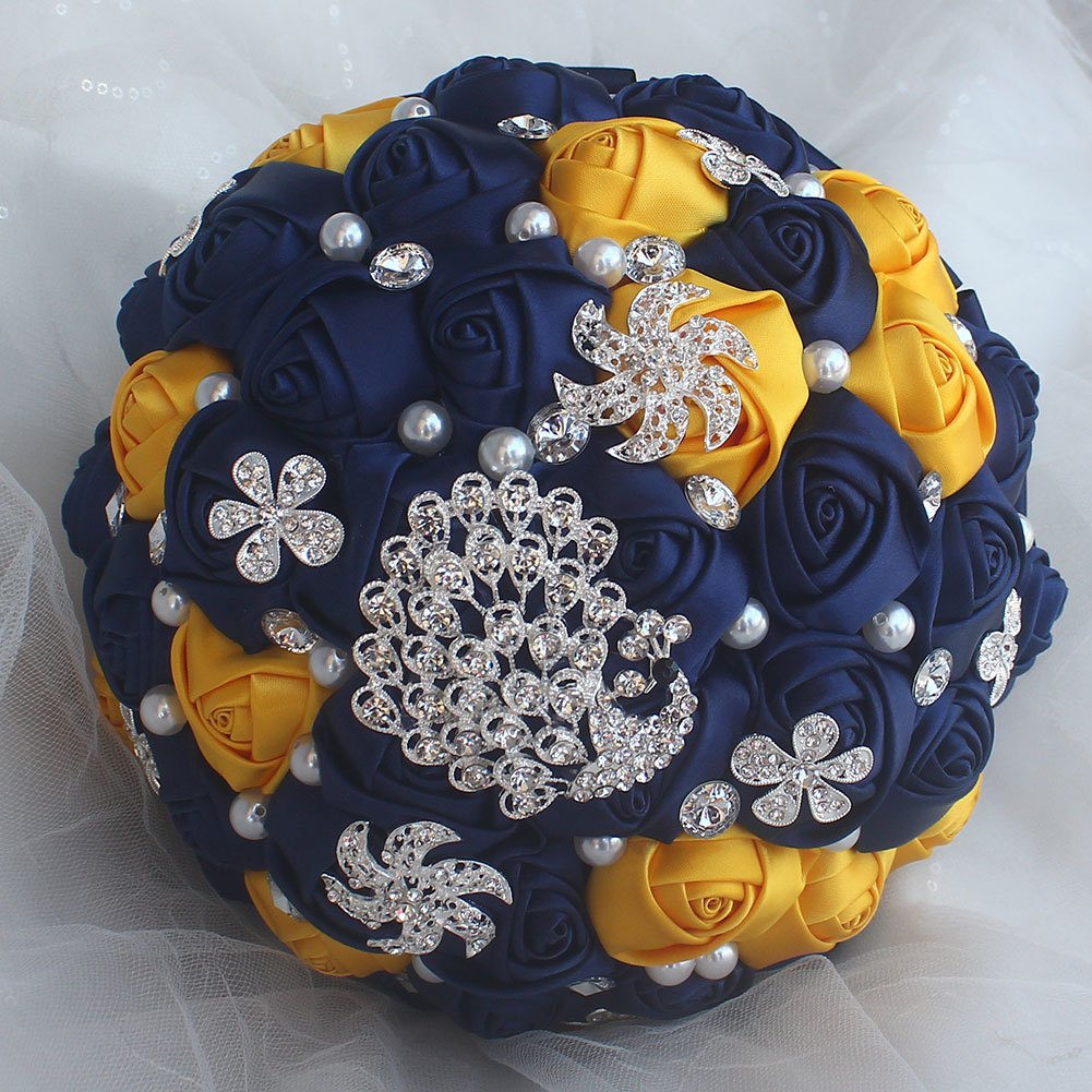     peyon bilan to'y buketi, qo'lda ishlangan polyester va spandex bilan bezatilgan, nafis to'y aksessuari tafsilotlari 10