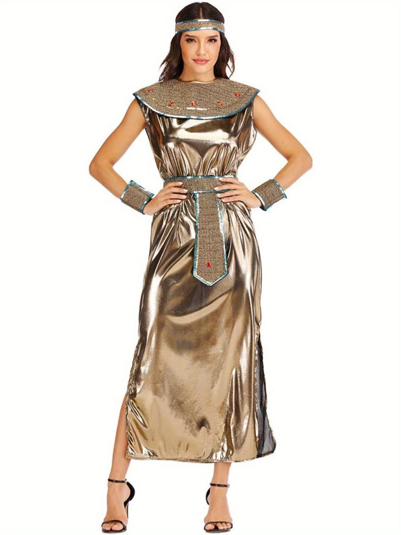 gold dress for halloween Gold Princess Costume - Kids main image 1