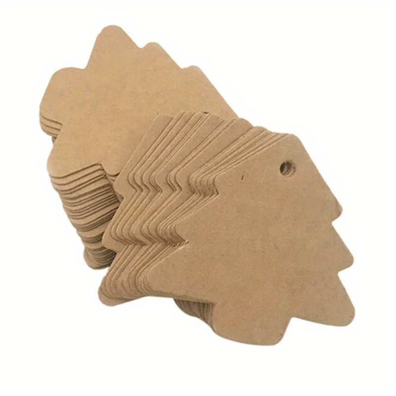 TEMU 50 Etichette Regalo con Cordino per Albero di Natale, per Matrimoni, Feste e Decorazioni Natalizie, Etichette Appese Vintage Marrone per