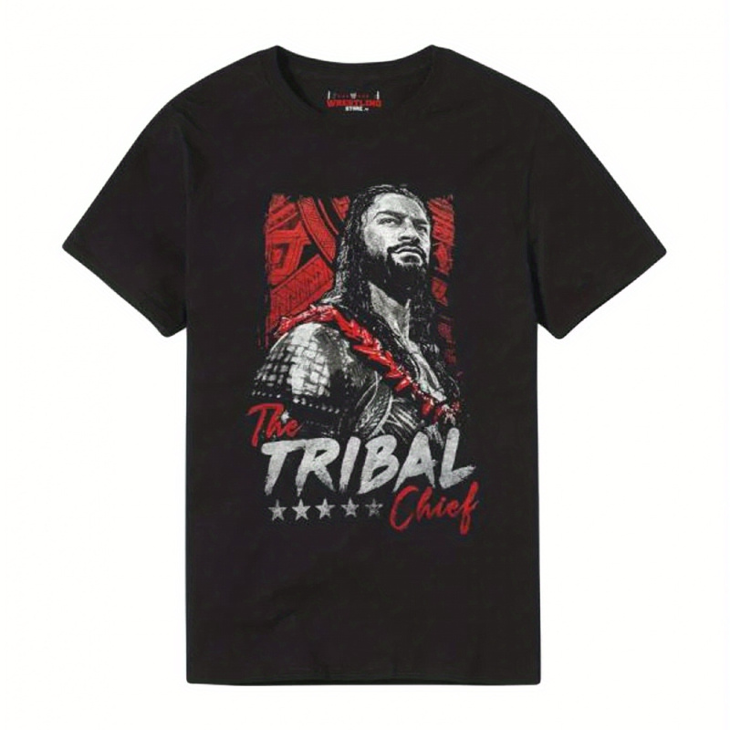 

Short Sleeve Roman Tribal Digital Print T-shirt High Quality Round Neck Short Sleeve 100% Cotton T-shirt Top