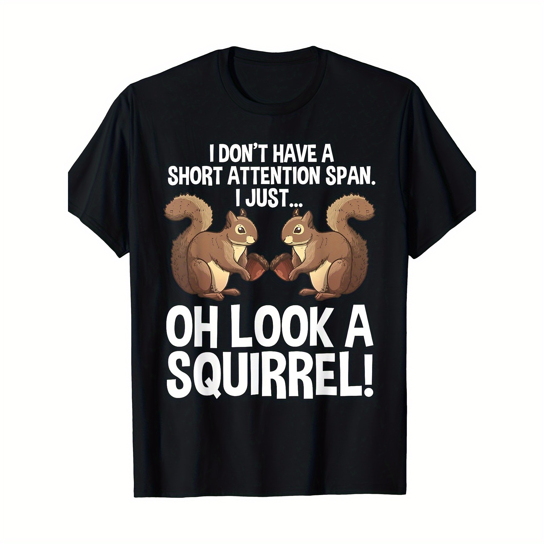 

Funny Adhd Squirrel Design For Male Female Squirrel Pet Lovers T-shirt-220g Popular T-shirts