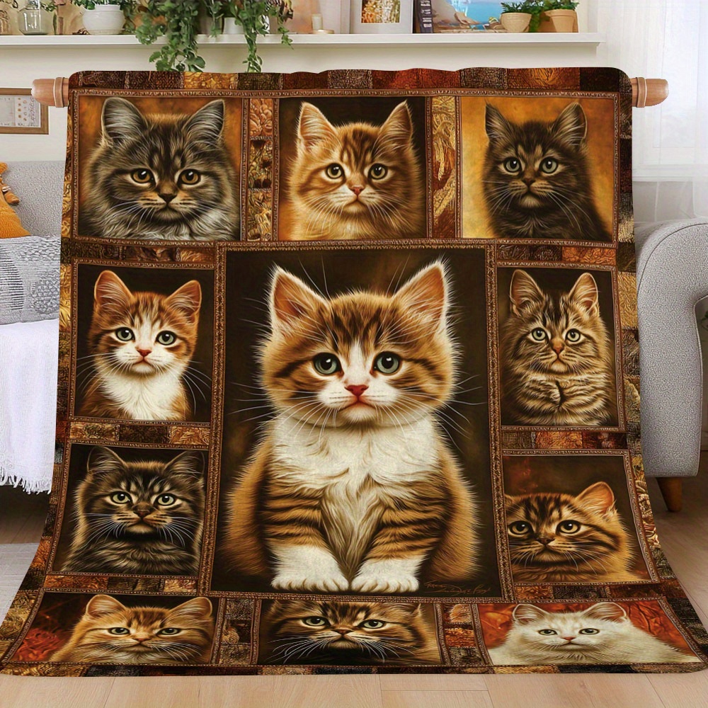 

Cat- Flannel Blanket - , & For , , & -