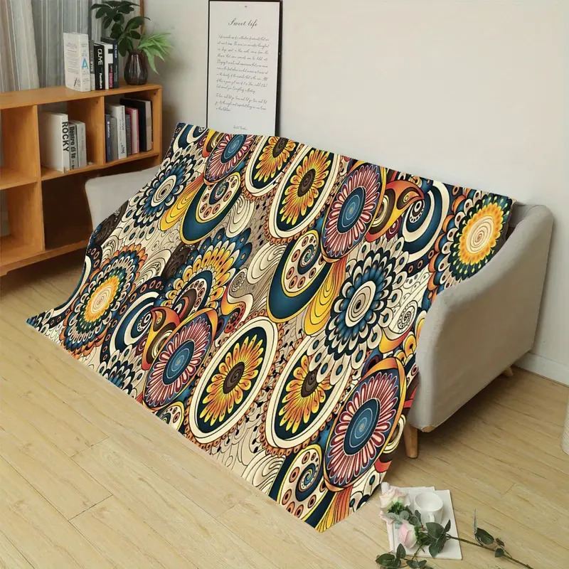 1 stück bohemian stil sofadecke bunte chenille fransen decke