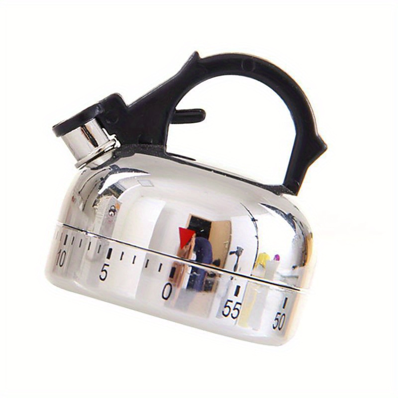 new kitchen timer alarm mechanical kettle shaped timer clock counting   cuisine kettle styling   timer details 4