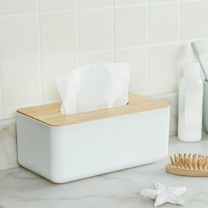 

Tissue Box - Plastic, For Use In Kitchen, Bedroom, , Dining Area