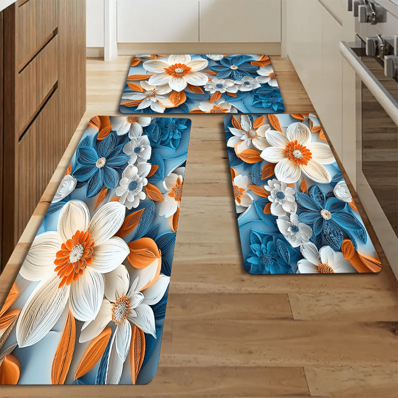 

1pc 1pcs/ 2pcs/ 3pcs Vintage Floor Mat - Anti-slip, Water-resistant & - Kitchen, Bedroom, Doorway & Bathroom - Aesthetic Home Decor Rug
